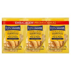 Fermento biologico pó Fleischmann com 3