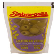 Azeitona Verde Saborosas Sem Caroço 120g