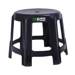 Banqueta Plástica Duo Plastic Preta