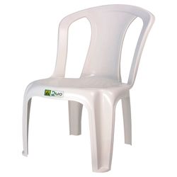 Cadeira Bristô Plástica Duo Plastic Veneza Branca