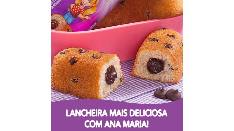 Bolinho Ana Maria Pullman 35g Banana e Chocolate - Public Superatacados