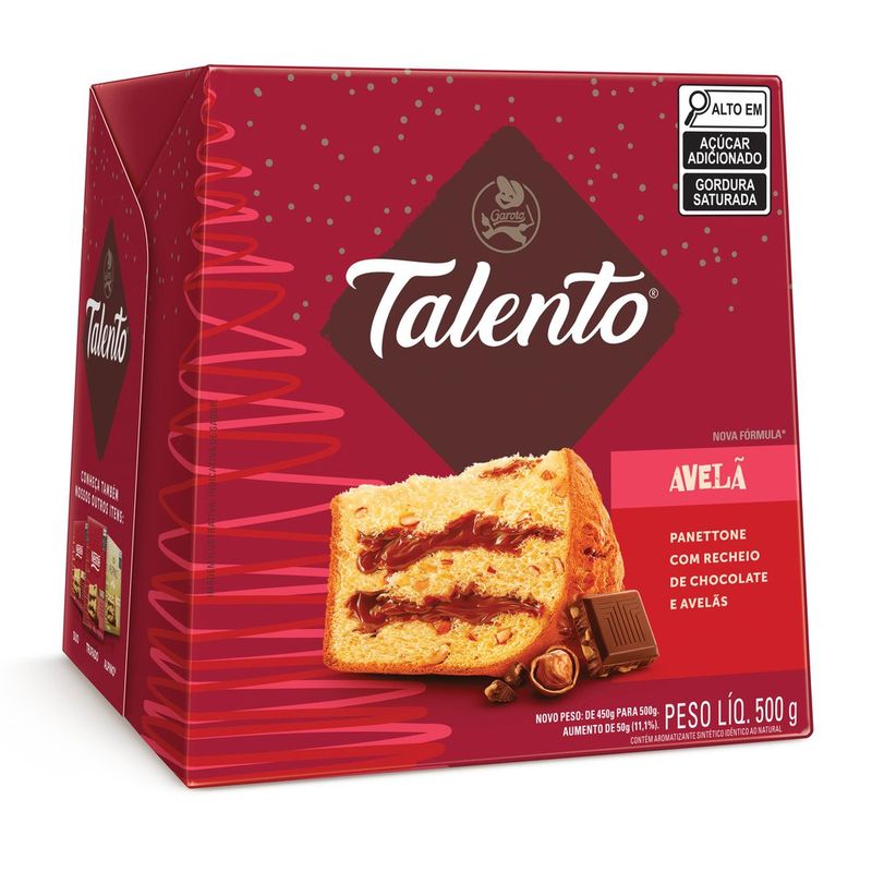 PANET-GAROTO-500G-TALENTO-AVELA