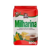 Flocos De Milho Pré-Cozido Quaker Milharina Pacote 500G