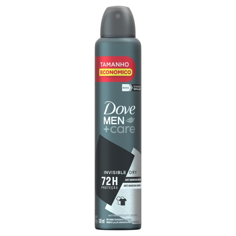 Desodorante Aerosol Dove Men Invisible Dry 200ml Paulistão Atacadista 8538