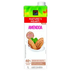 Bebida Vegetal Nature's Heart Amêndoa com Açúcar Demerara 1L
