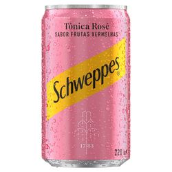 Água Tônica Schweppes Rosé Frutas Vermelhas 220ml Lata