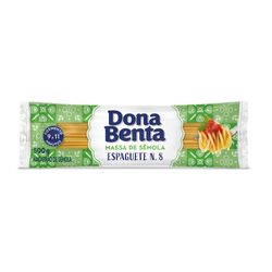 Macarrão Sêmola Dona Benta 500g Espaguete