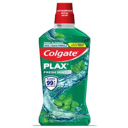 Enxaguante Bucal Colgate Plax Fresh Mint leve 1L Pague 700ml