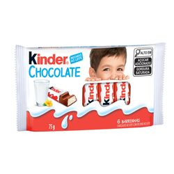 Kinder Chocolate ao Leite 6 Unis 75g