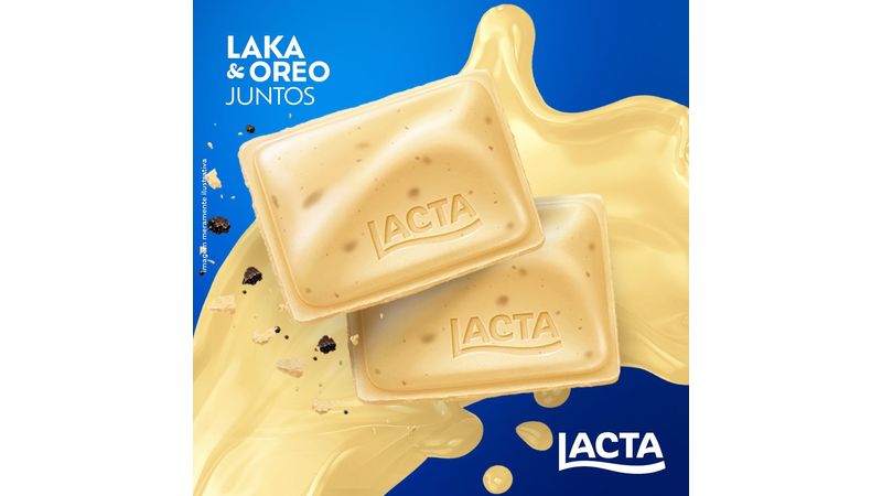 Chocolate Branco Laka Lacta Kit 17 barras de 80g