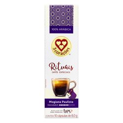 Cápsula de Café Espresso Rituais Mogiana Paulista 3 Corações 10 unidades