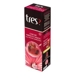 Cápsula de Chá 3 Corações Hibisco e Maça 10 un