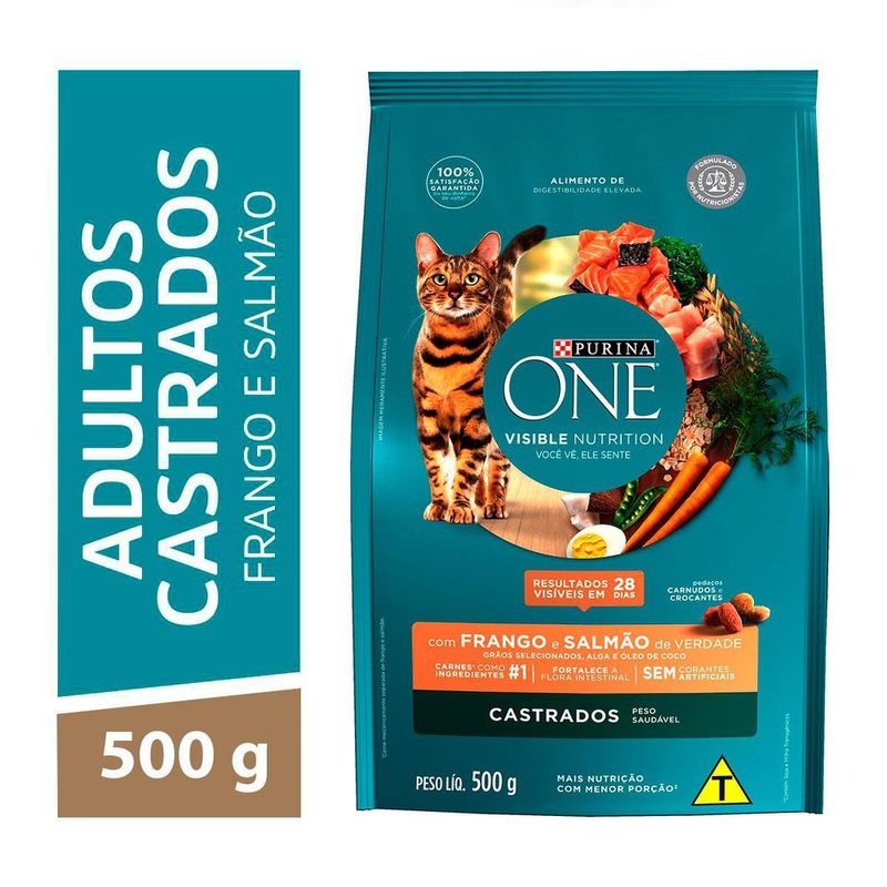 ALIM-GAT-ONE-500G-AD-FGO-SALM-CASTRADOS