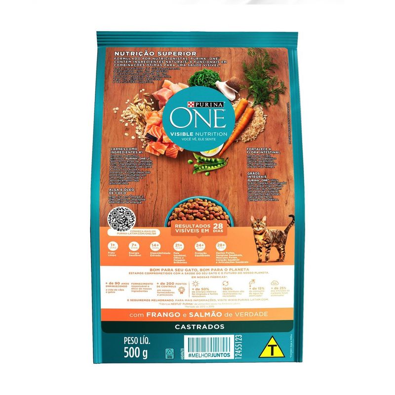 ALIM-GAT-ONE-500G-AD-FGO-SALM-CASTRADOS