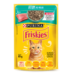 Ração Úmida Gatos Adultos Friskies Atum 85g