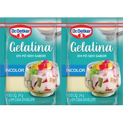 Gelatina Sem Sabor Dr Oetker 24g Branca