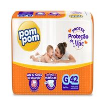 Fralda Pom Pom Protek Proteção Mãe Mega GD Com 42