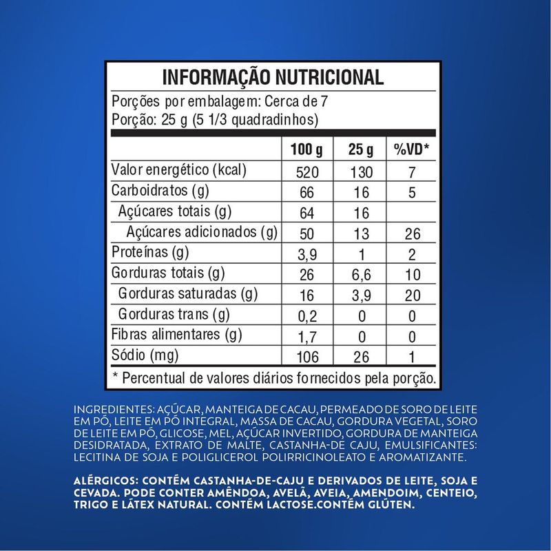 CHOC-LACTA-165G-TAB-DIAM-NEG-LAKA