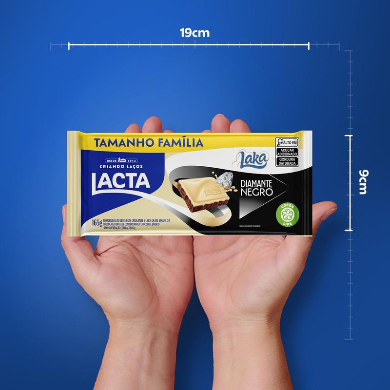 CHOC-LACTA-165G-TAB-DIAM-NEG-LAKA