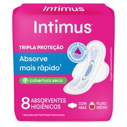 Absorvente Externo Intimus Tripla Proteção Seca com Abas - 8