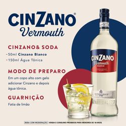 Vermute Cinzano Bianco 1000ml