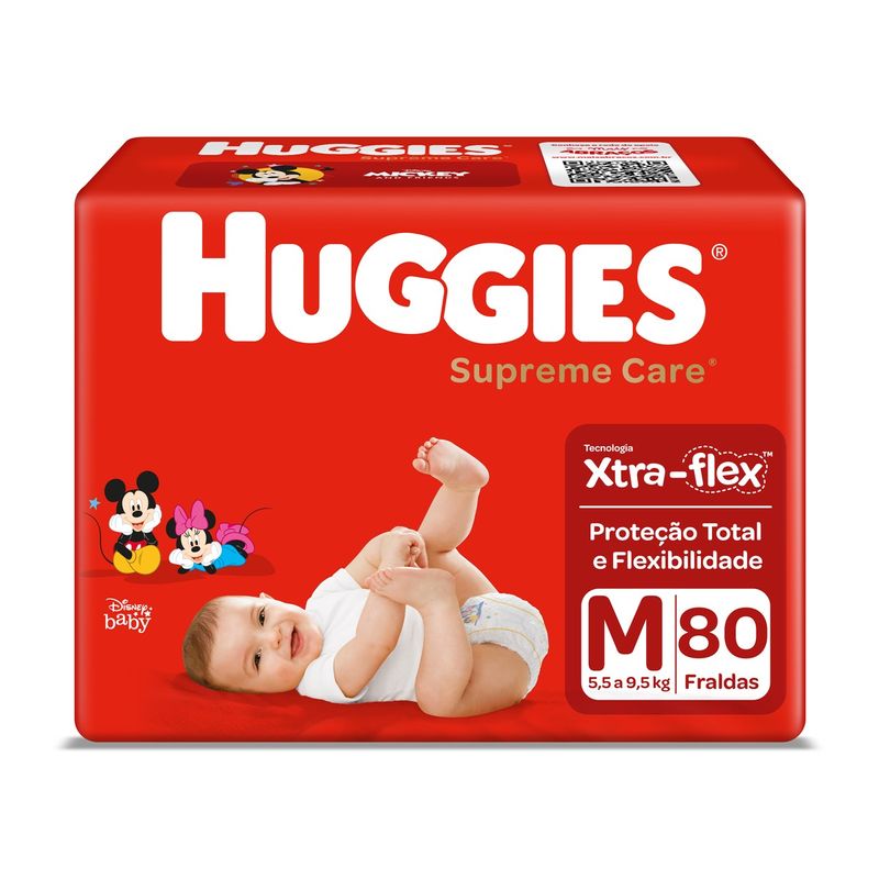 FRALDA-HUGGIES-SUPR-CARE-HIPER-C-80-M