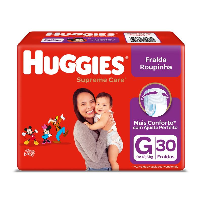 FRALDA-HUGGIES-SUPREME-ROUP-MEGA-C-30-G