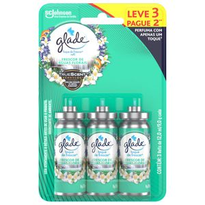 Odorizador Aerosol Glade 12ml L3P2 Ref Frescor Águas Florais