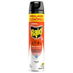 Inseticida Aerossol Multi Insetos Base Água Frasco Embalagem Econômica 420ml Raid