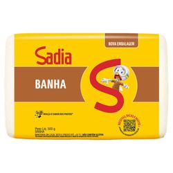 Banha refinada resfriada 500g Sadia