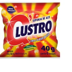Lã Aço Q Lustro 40g Com 6 Unidades