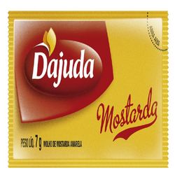 Mostarda Dajuda 7g Sachê Com 192 Unidades