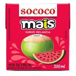 Água De Coco Sococo Mais Melancia 200ml