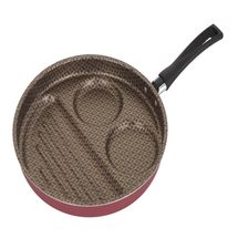 Frigideira Grill Oliveira Sem Tampa Café Vermelha 26cm