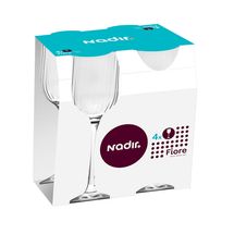Jogo Taça Vinho Nadir Fiore 400ml Com 4 Unidades