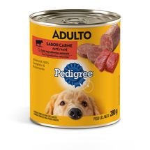 Alimento Cao Pedigree 280g Lata Adulto Pate Carne