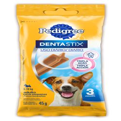 Alimento Cao Pedigree 45g Dentastix Com 3 Sticks Racas Peq