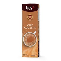 Cápsula Tres Café com Leite Cartucho com 10 UM 9G