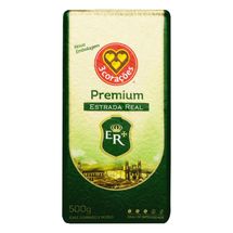 Café Torrado e Moído 3 Corações Premium Estrada Real 500g Vácuo
