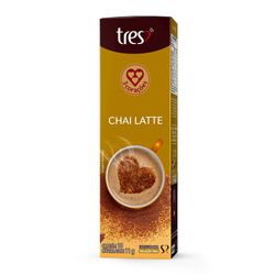 Cápsula 3 Corações de Chá Chai Latte Tres 10 Unidades 11g