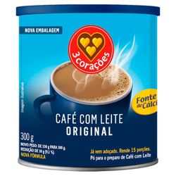 Cafe com leite 3 Coracoes 300g