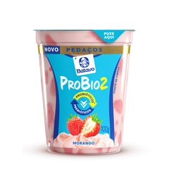 Iogurte Pedaços Batavo ProBio2 Morango 100g