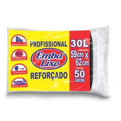 Saco Lixo Embalixo 30L Profissional com 50 unidades