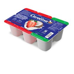 Bebida Láctea Carolina bandeja 360g Morango e Coco