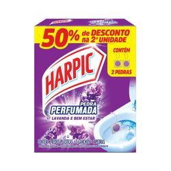 Pedra Sanitária Harpic Lavanda Com 2P 50% Desconto 2 Unidade