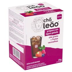 Chá Leão 25g Preto Com Frutas Vermelhas