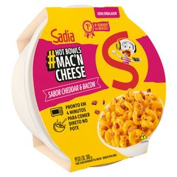 Mac'n Cheese Cheddar&Bacon Sadia Pote 300G