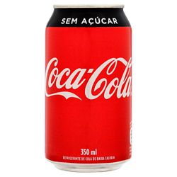 Refrigerante Sem Açúcar Coca Cola 350ml