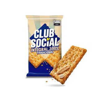 Biscoito Integral Tradicional Multipack 144g Club Social