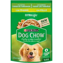 Ração Úmida DOG CHOW Cães Filhotes Frango 100g